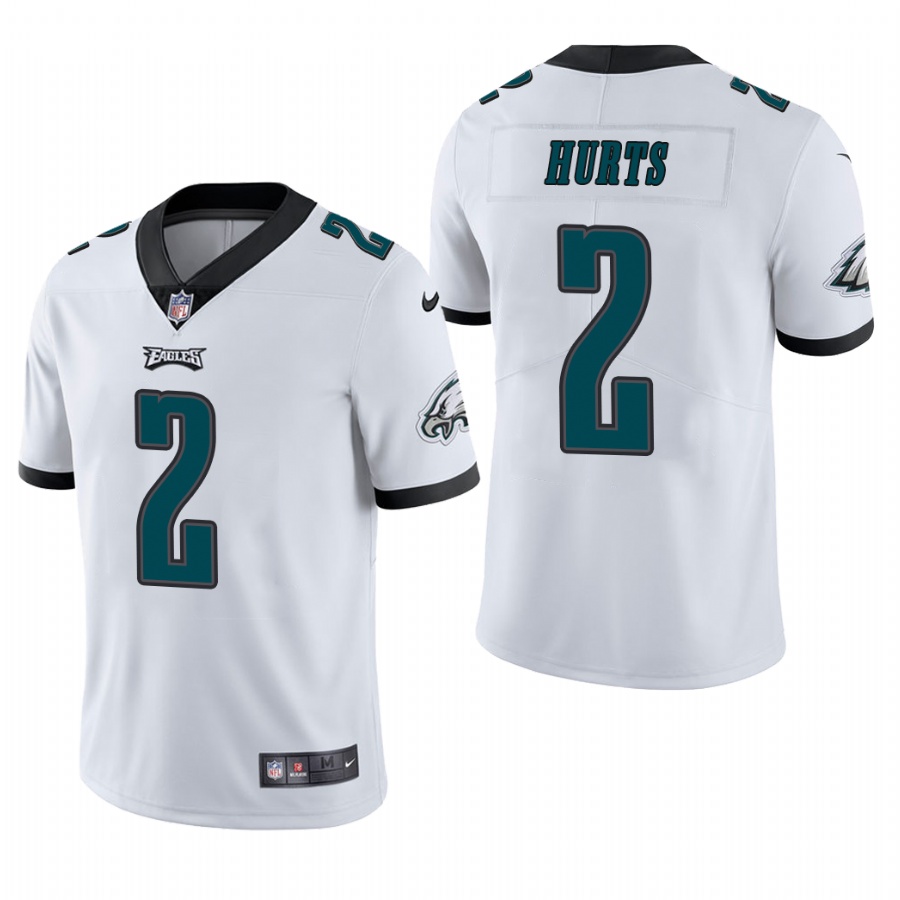 Men Philadelphia Eagles #2 Jalen Hurts White 2020 NFL Nike Draft Vapor Limited Jersey